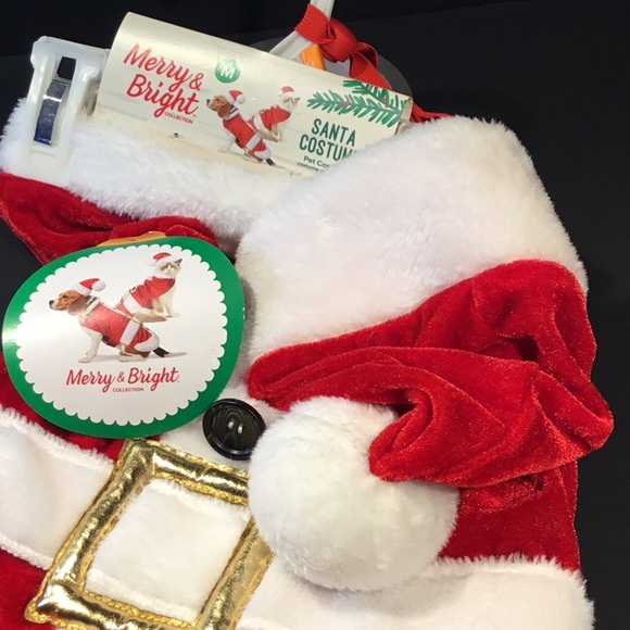 NWT Santa Pet Christmas Costume size Medium - Picture 1 of 16